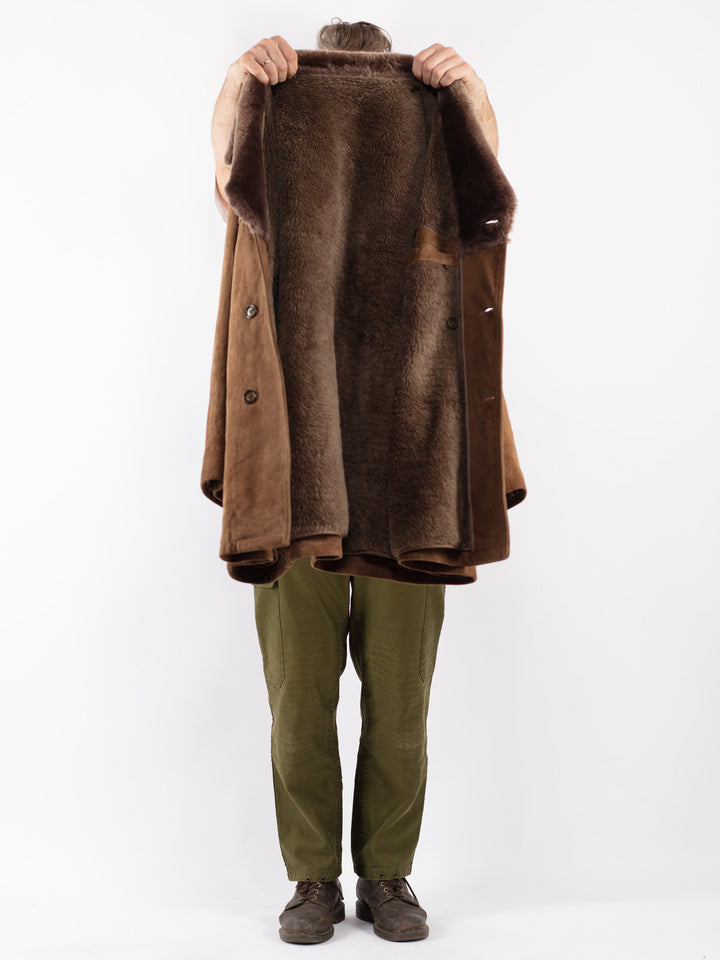 Vintage Men Coat in Beige