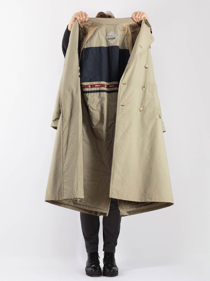Vintage 70's Men Trench Coat in BeigeZ1245