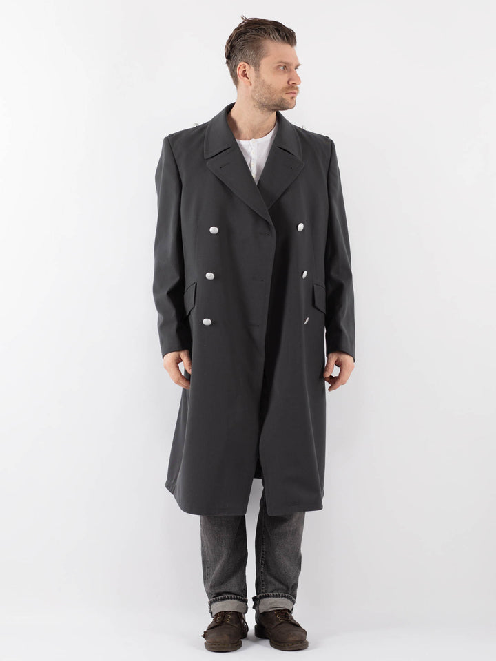 Vintage 70's Men Trench Coat in GrayZ1097