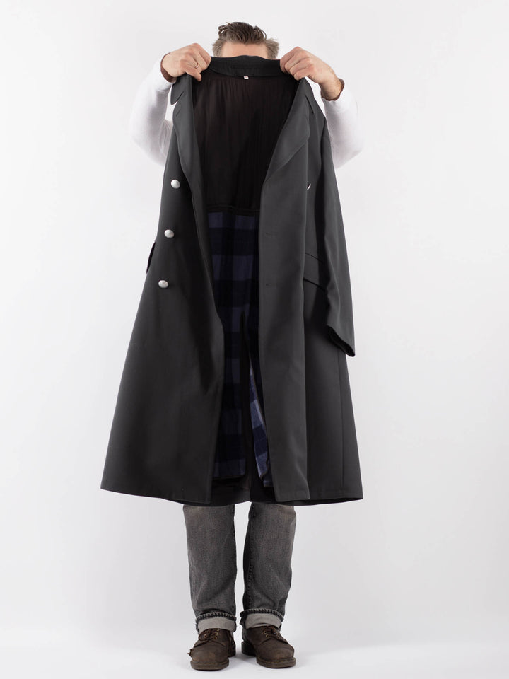 Vintage 70's Men Trench Coat in GrayZ1097