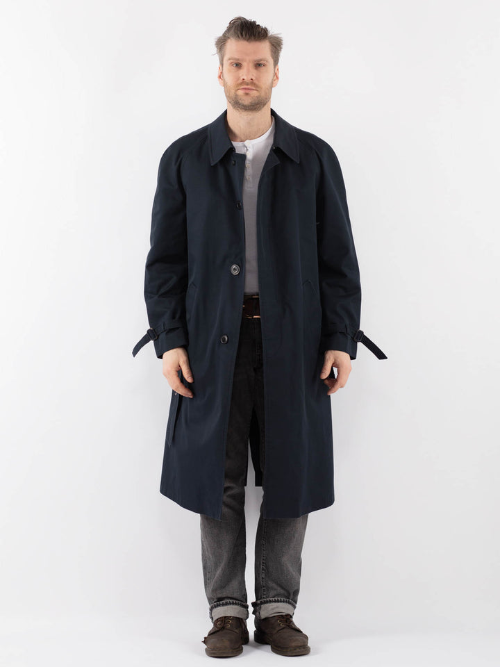 Vintage 70's Men Trench Coat in BlueZ1099