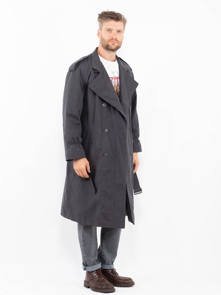 Vintage 70's Men Trench Coat in GrayZ2311