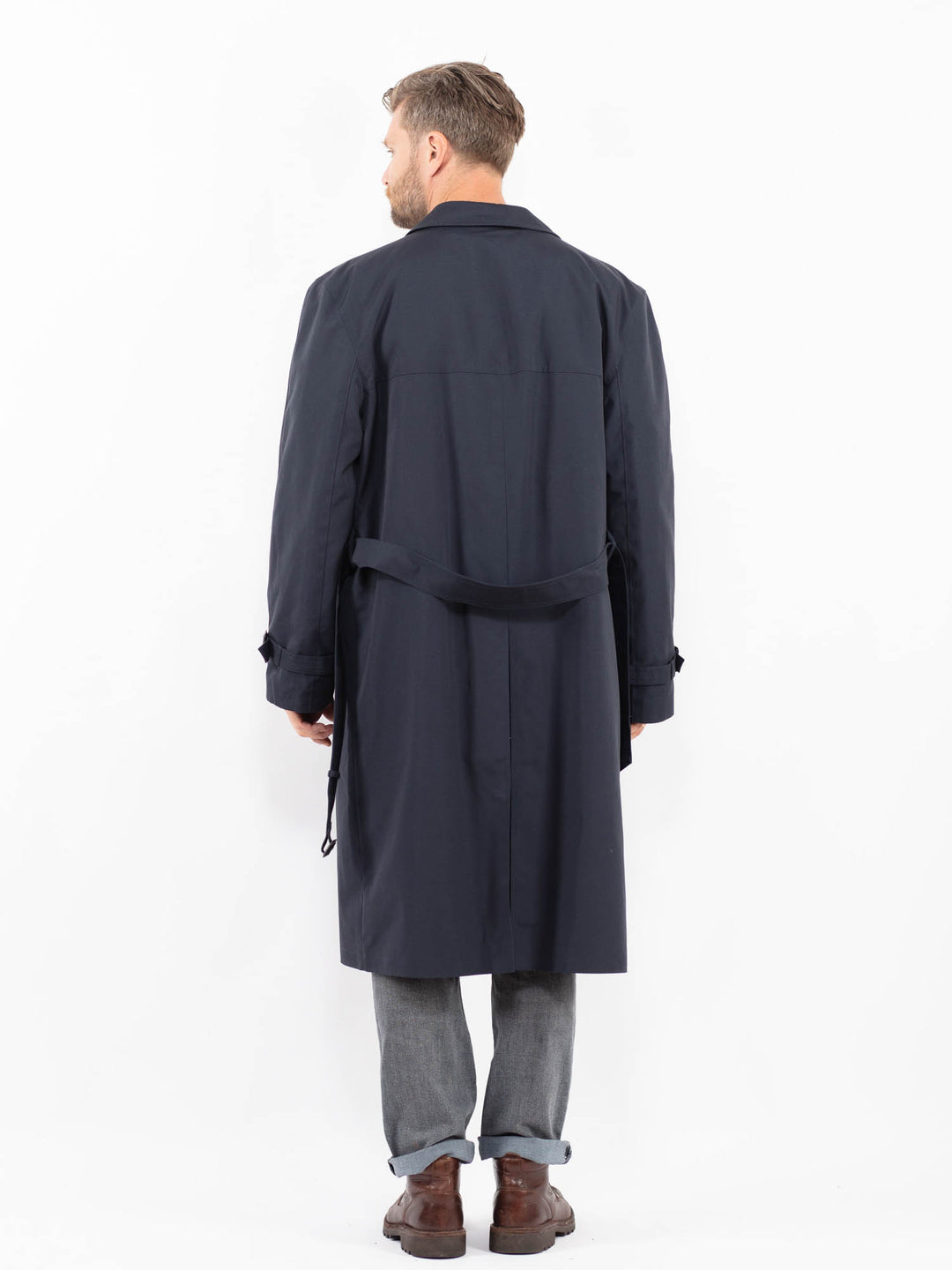 Vintage 70's Men Trench Coat in BlueZ2315