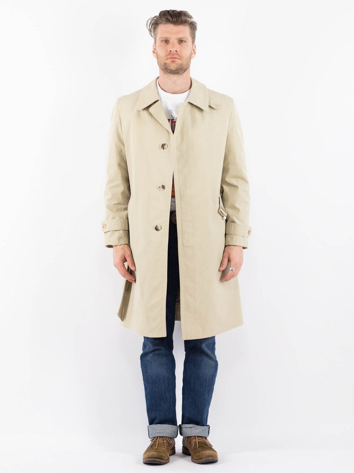 Vintage 70's Men Trench Coat in BeigeZ1504
