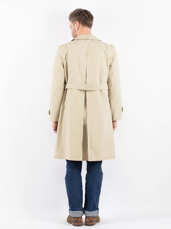 Vintage 70's Men Trench Coat in BeigeZ1504