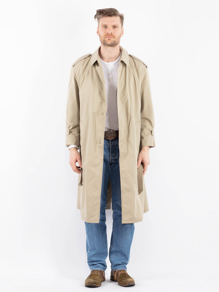 Vintage 70's Men Trench Coat in BeigeZ1461