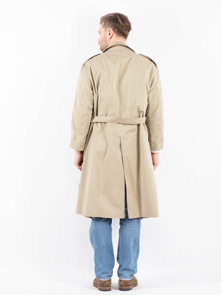 Vintage 70's Men Trench Coat in BeigeZ1461