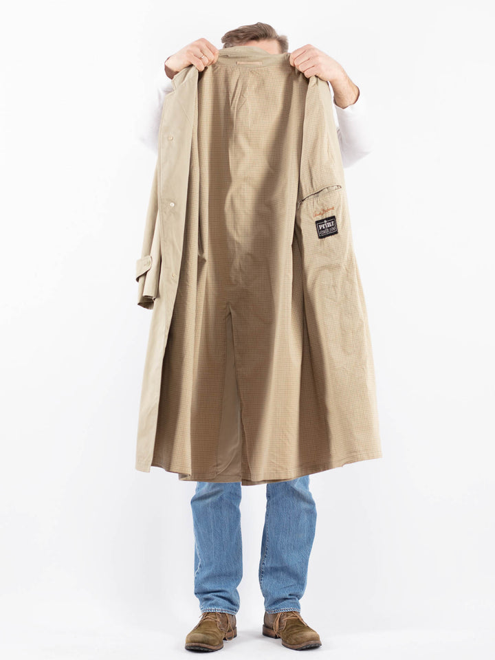 Vintage 70's Men Trench Coat in BeigeZ1461