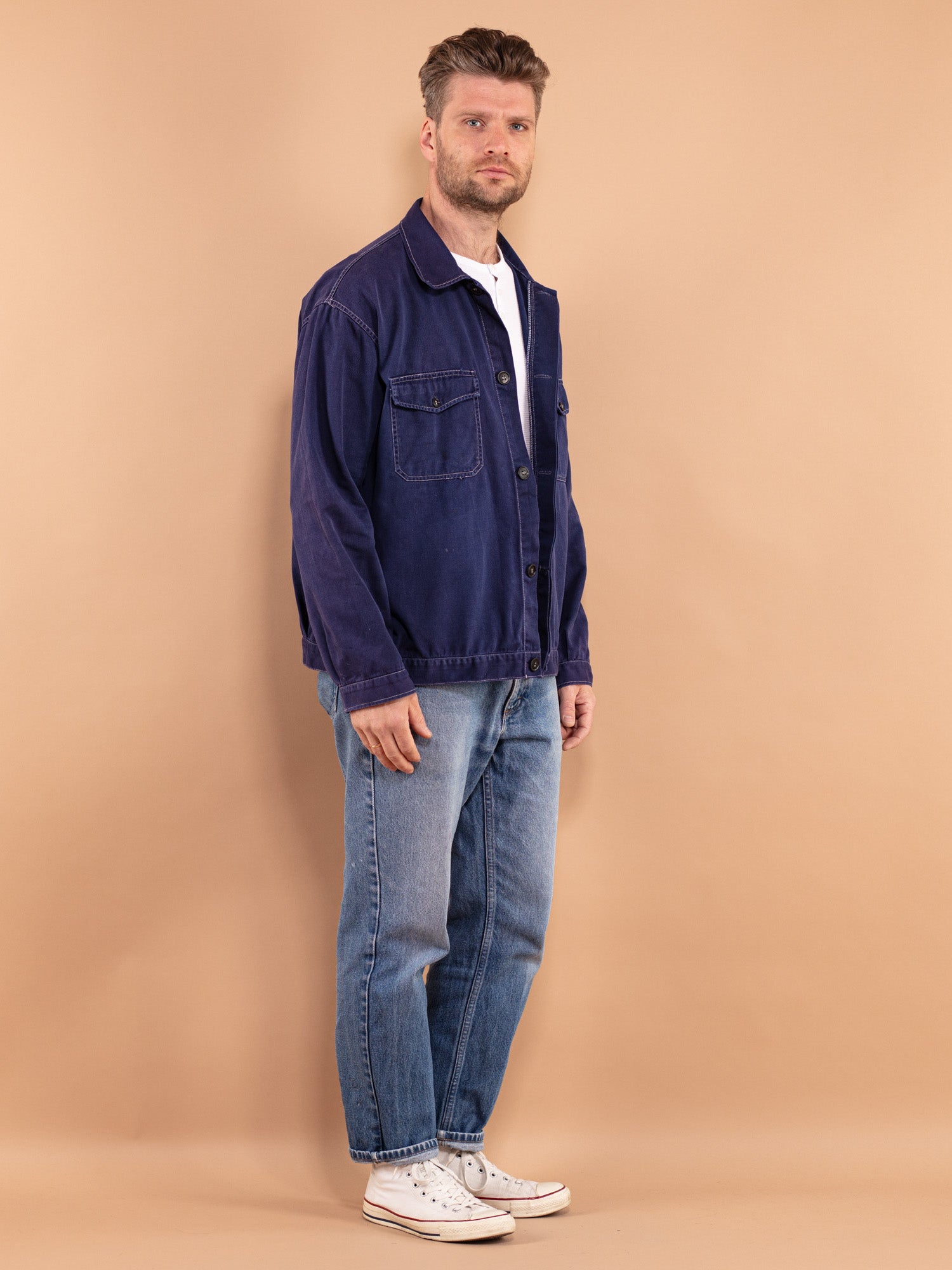 70’s work jacket Vintage 70's Men Work Denim Jacket – NorthernGrip