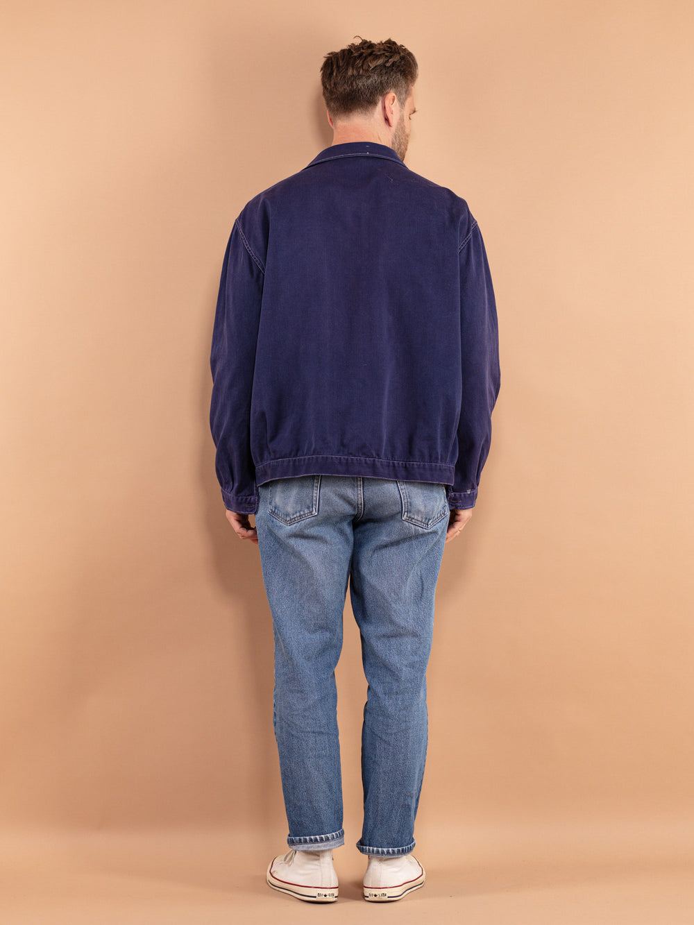 Vintage 70's Men Work Denim Jacket - NorthernGrip