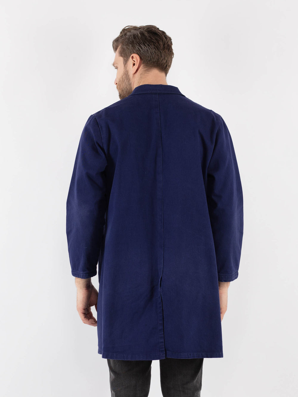 Vintage 70's Men Work Jacket in Blue
