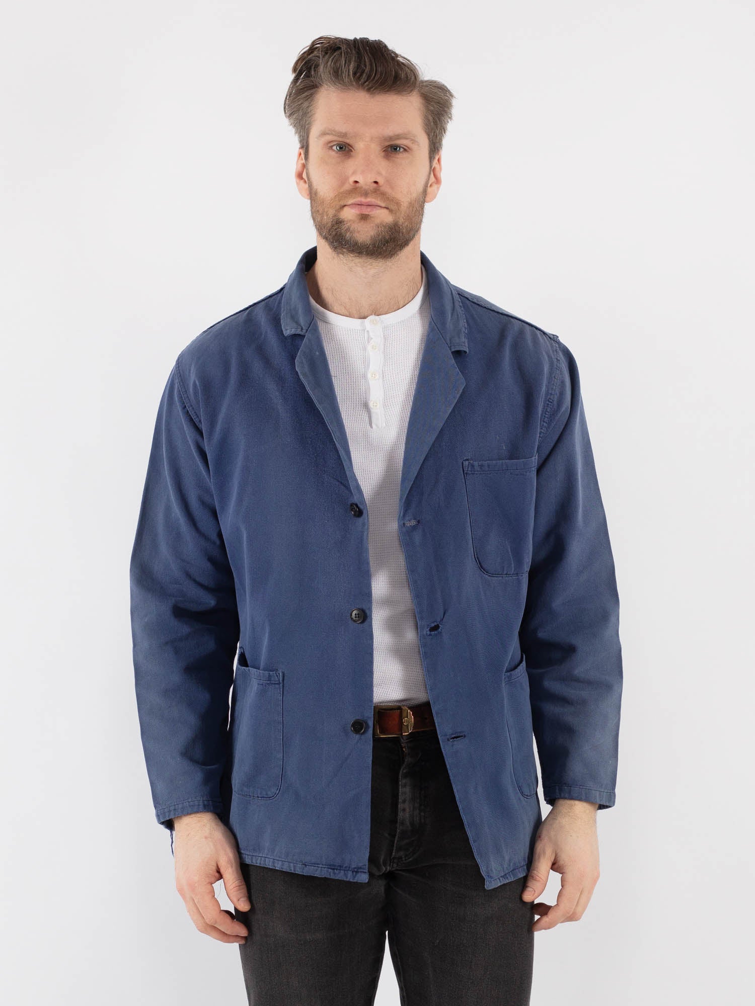 Online Vintage Store | Vintage 70's Men Sun Faded Work Jacket in