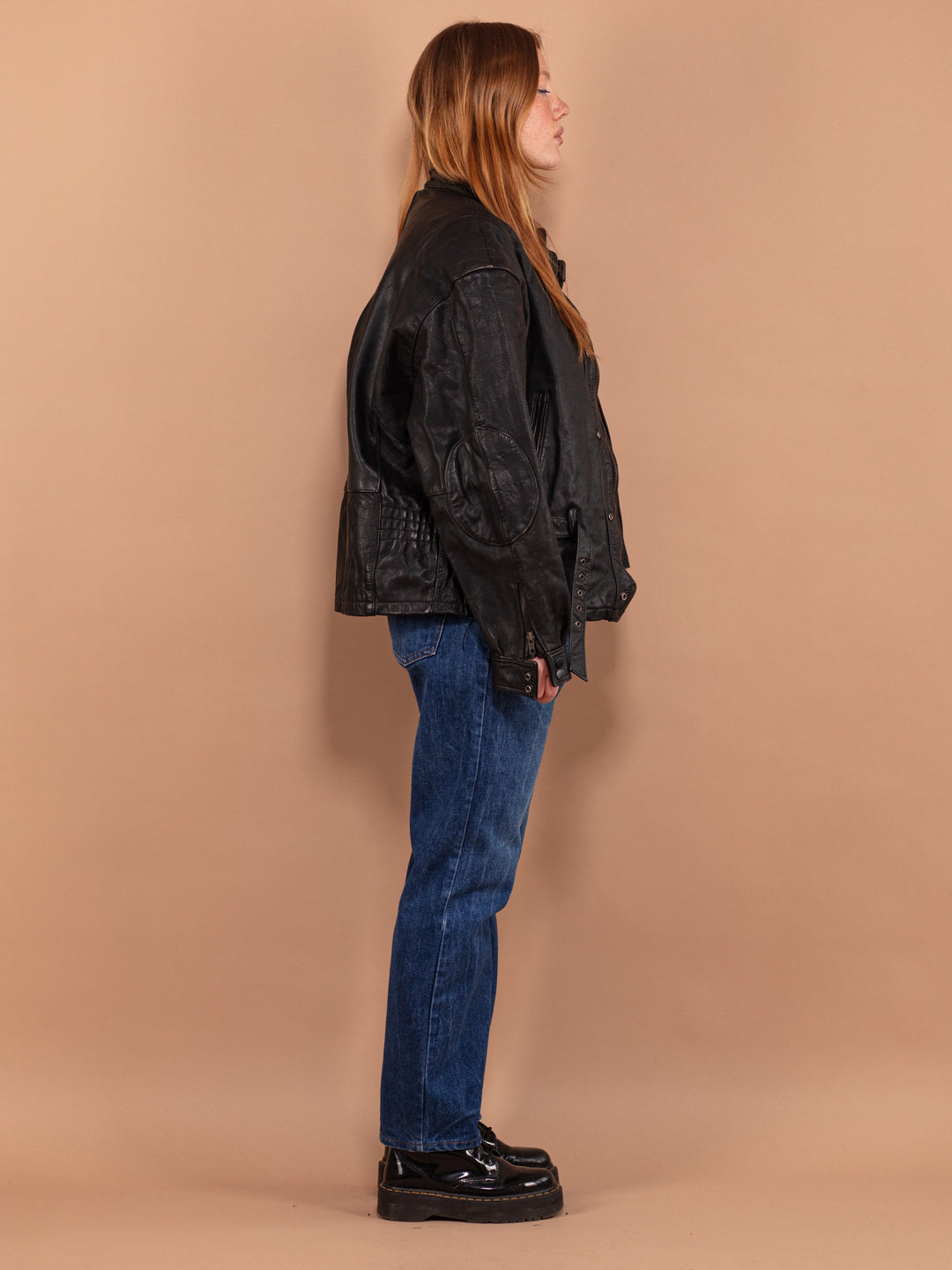 Vintage 70's Women Biker Leather Jacket - NorthernGrip