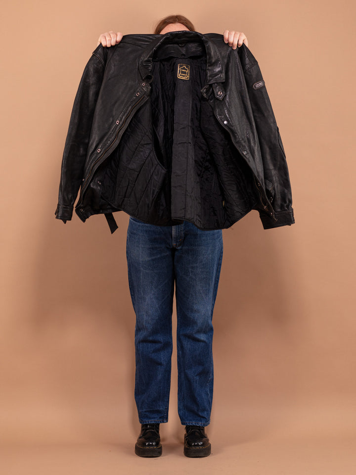 Vintage 70's Women Biker Leather Jacket - NorthernGrip