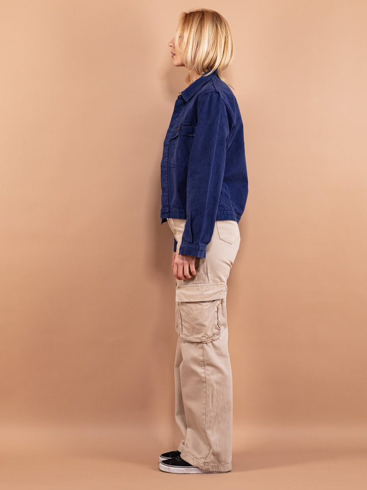 Vintage 70's Women Cropped French Work Jacket - NorthernGrip
