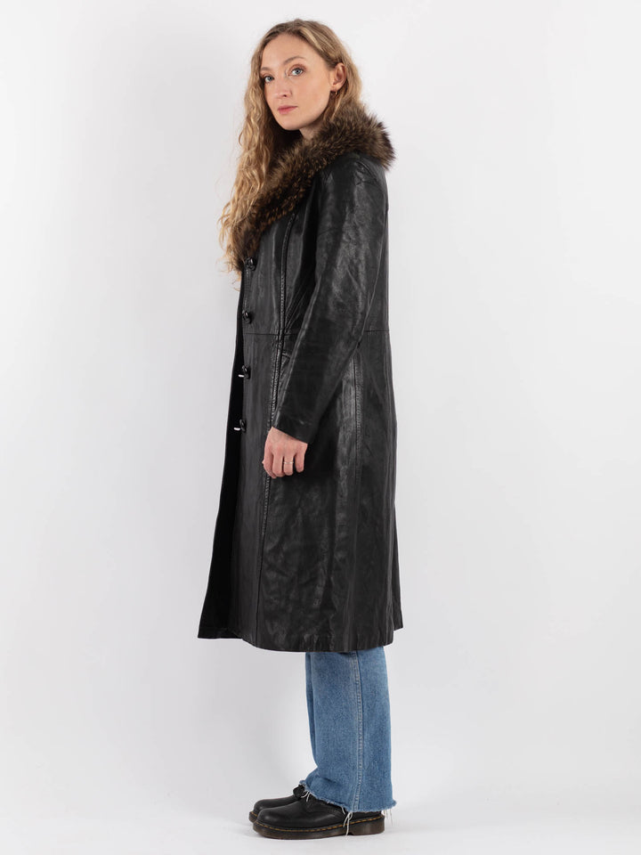 Vintage 70's Women Leather in BlackV9290
