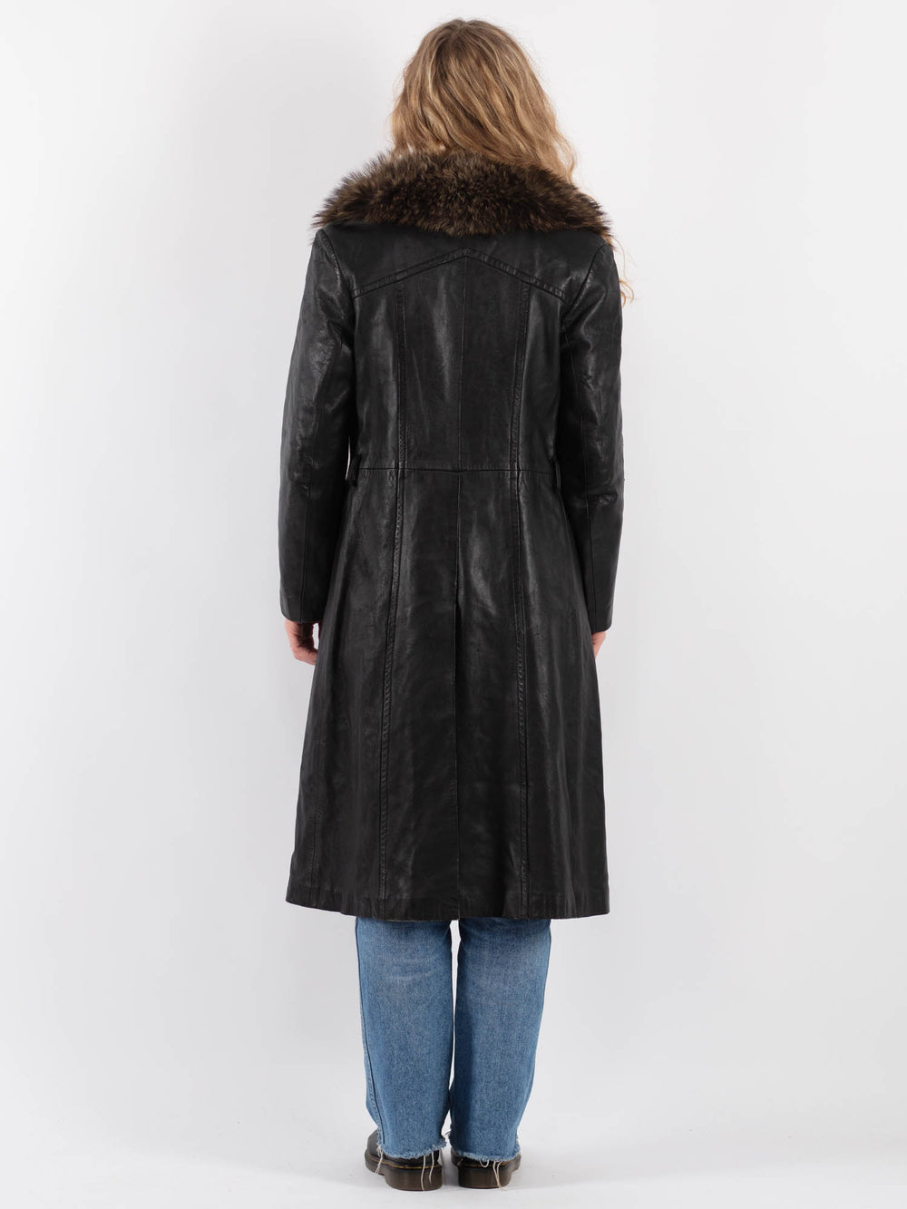 Vintage 70's Women Leather in BlackV9290