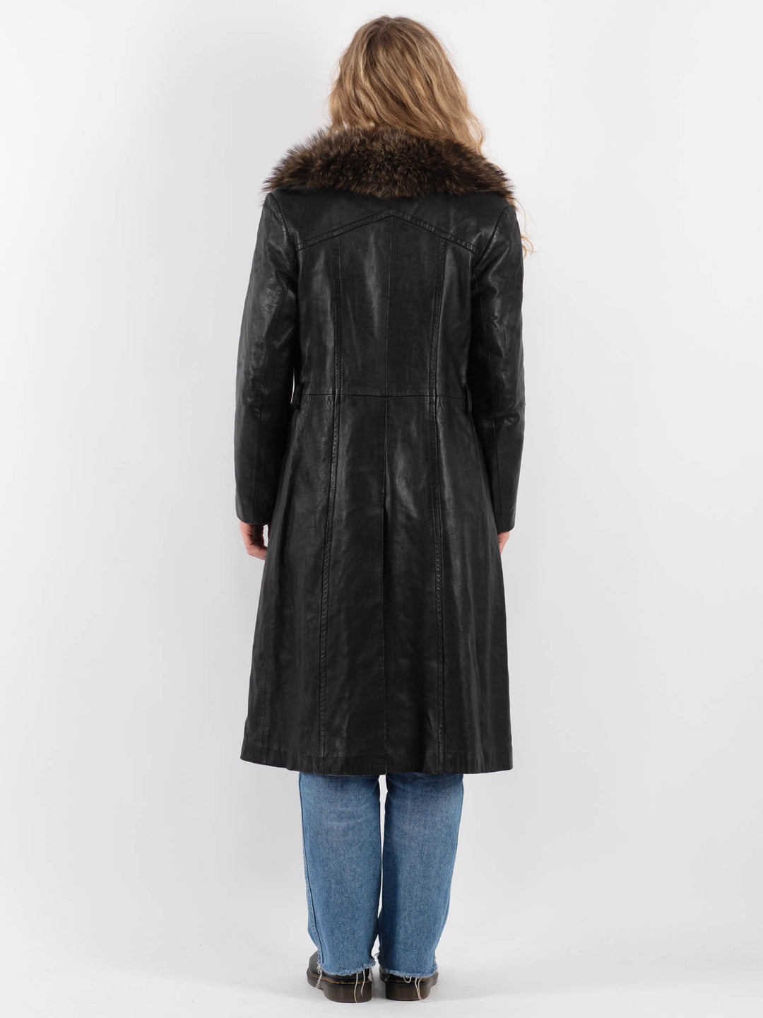 Vintage 70's Women Leather in BlackV9290