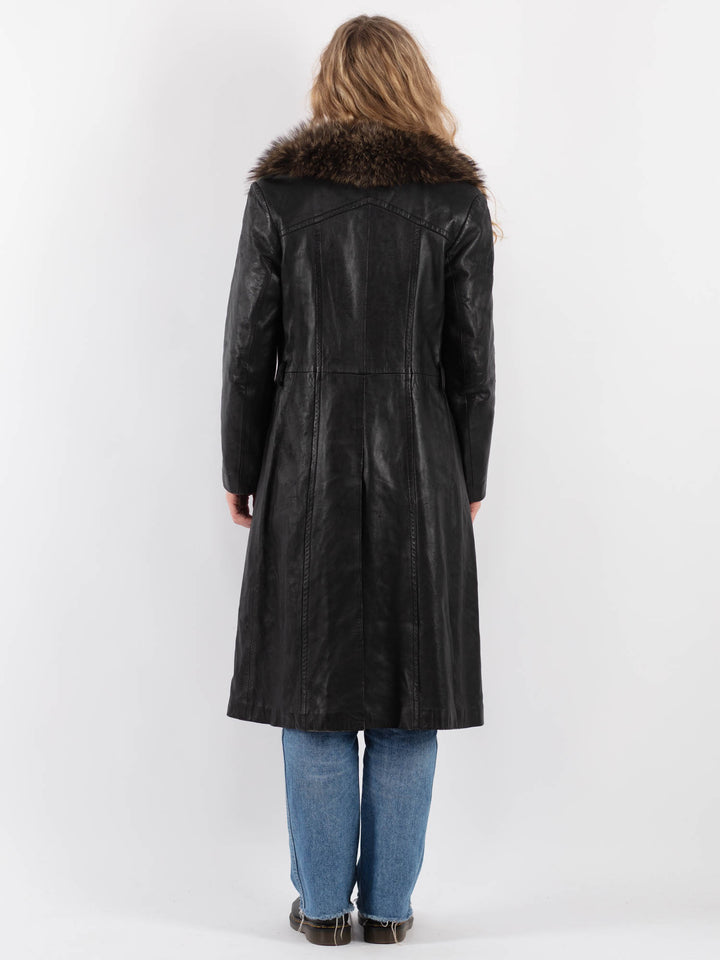 Vintage 70's Women Leather in BlackV9290