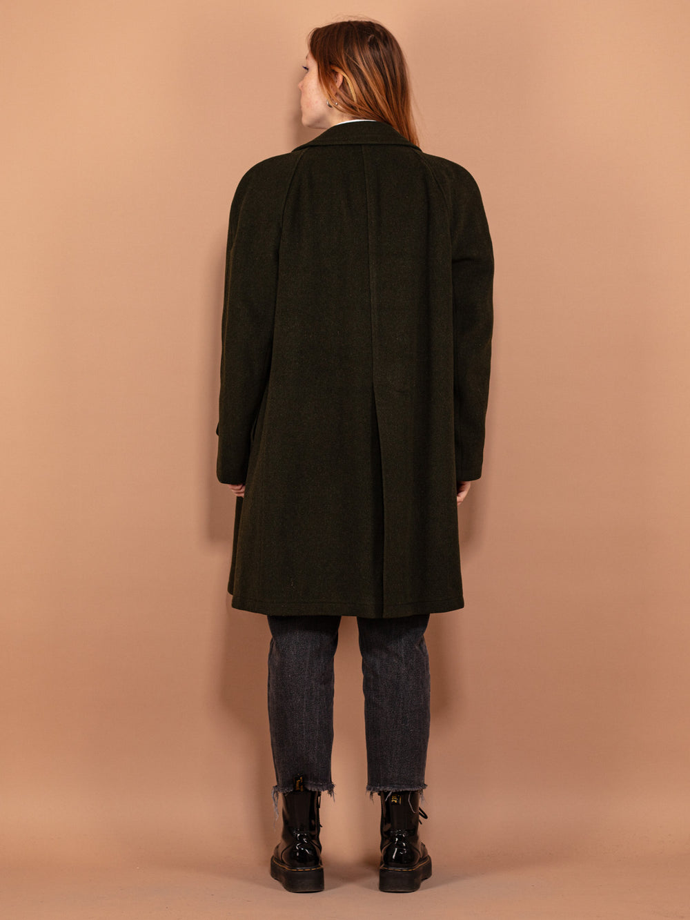 Vintage 70's Women Loden Wool Coat in Green - NorthernGrip