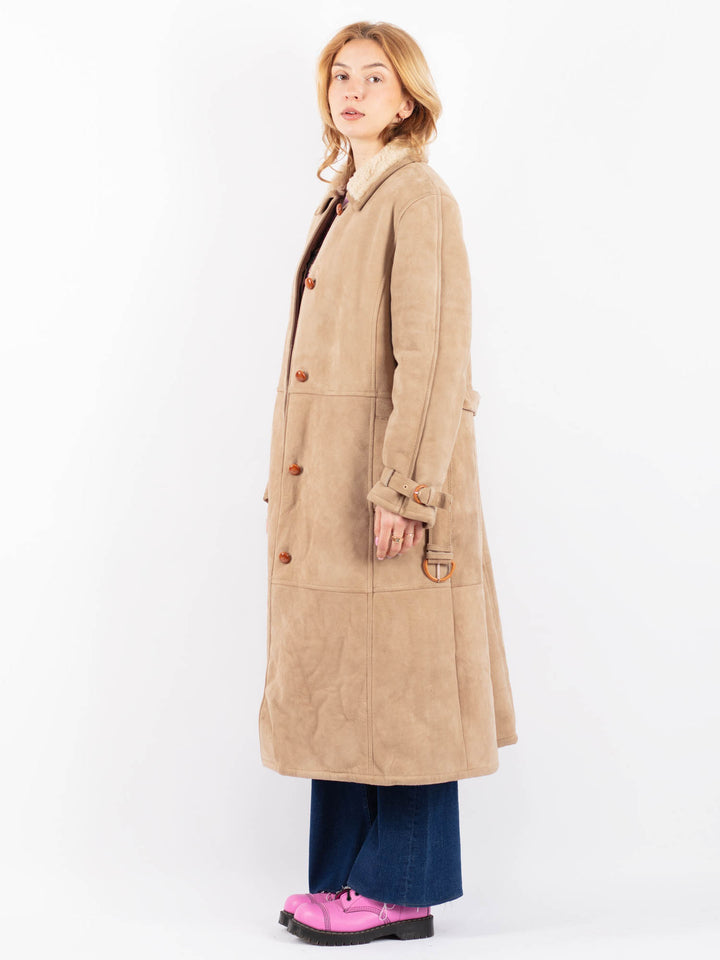 Vintage 70's Women Sheepskin in BeigeV9540