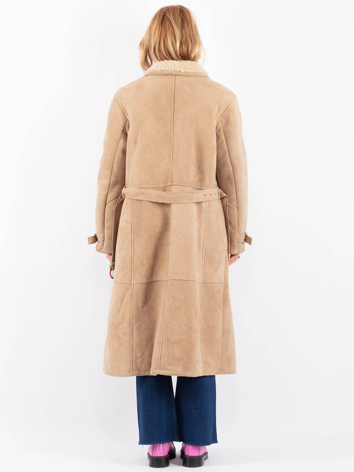 Vintage 70's Women Sheepskin in BeigeV9540
