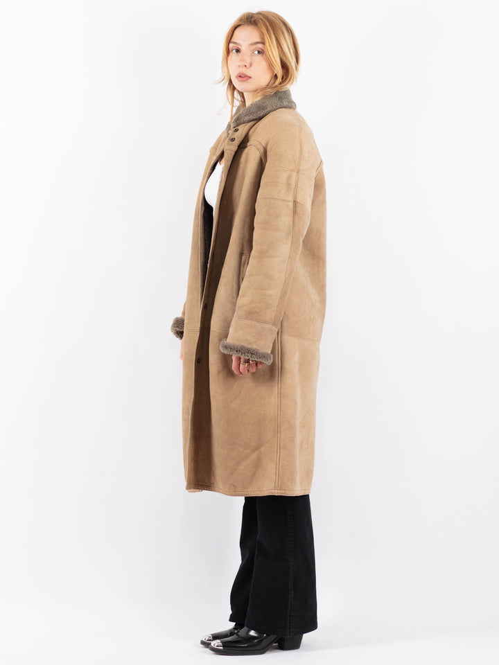 Vintage 70's Women Sheepskin in BeigeV9648