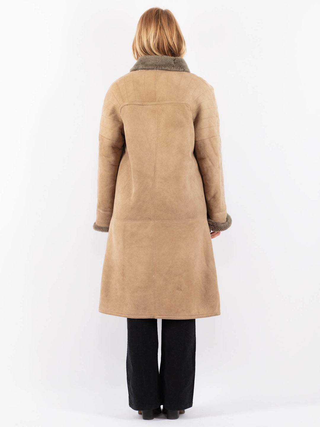 Vintage 70's Women Sheepskin in BeigeV9648