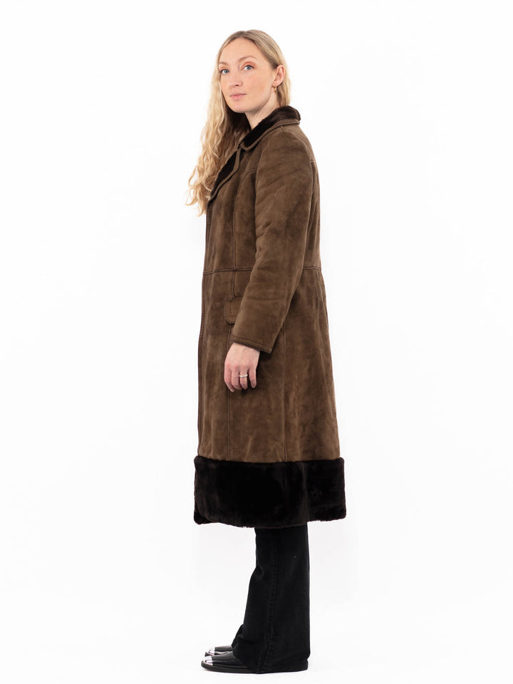 Vintage 70's Women Sheepskin in BrownA0887