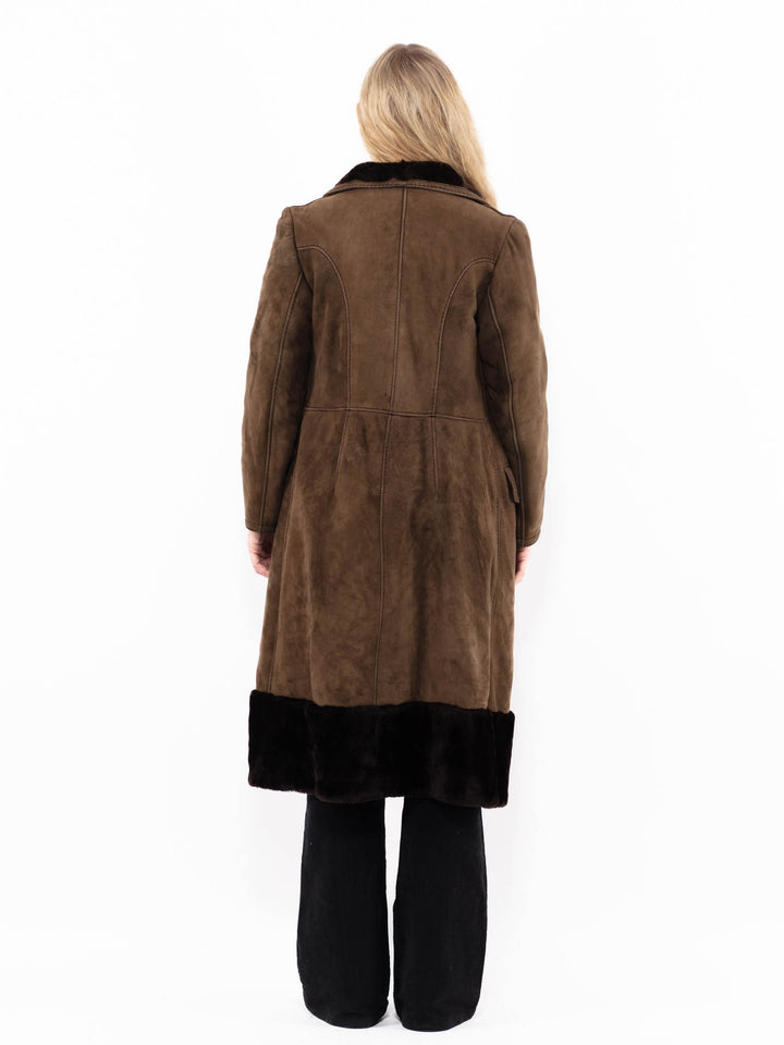 Vintage 70's Women Sheepskin in BrownA0887