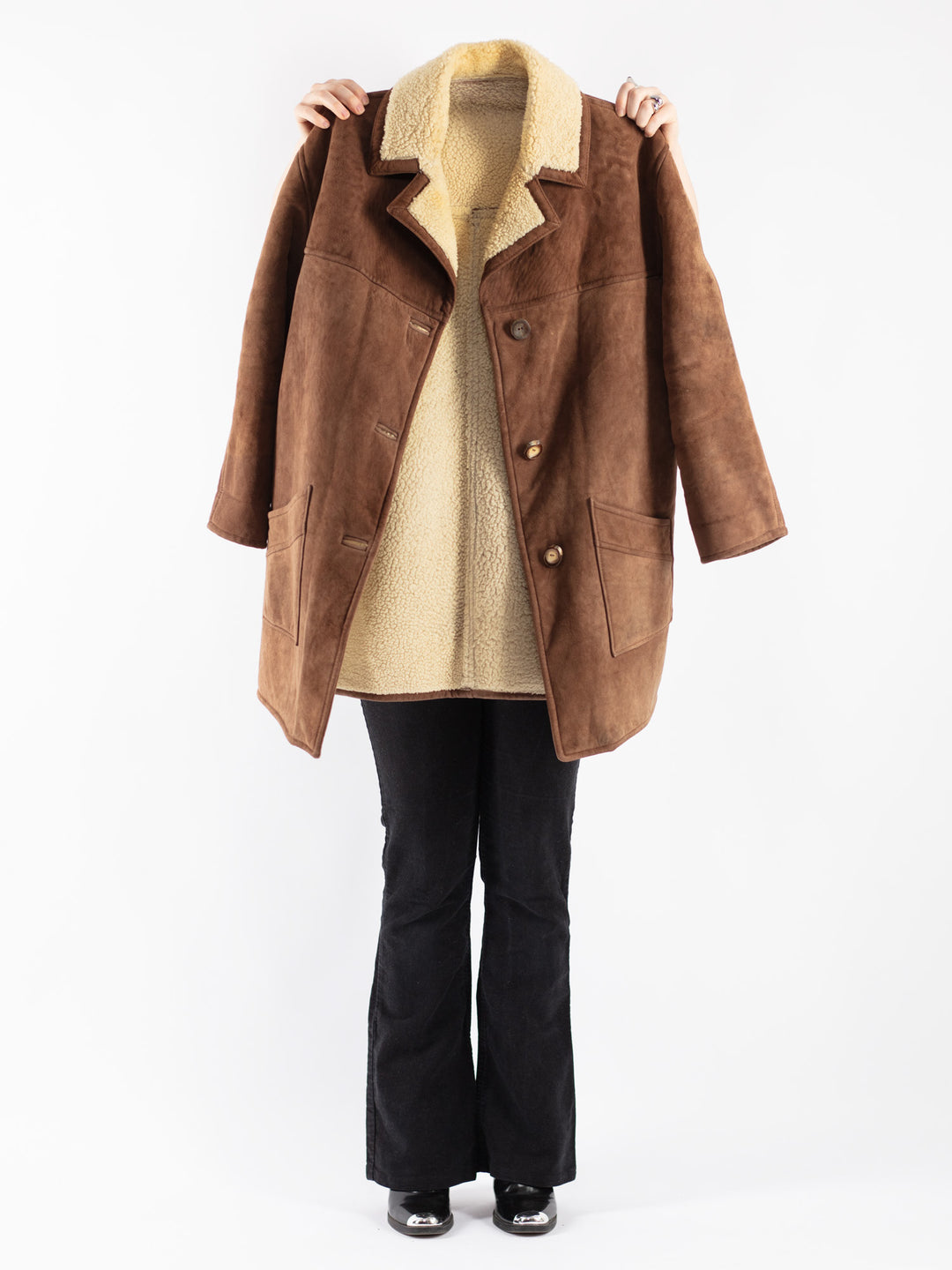 Vintage 70's Women Sheepskin in Brown
