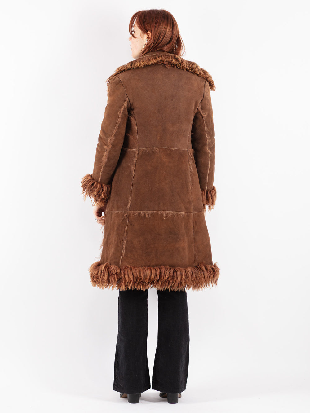 Vintage 70's Women Sheepskin in BrownV8350