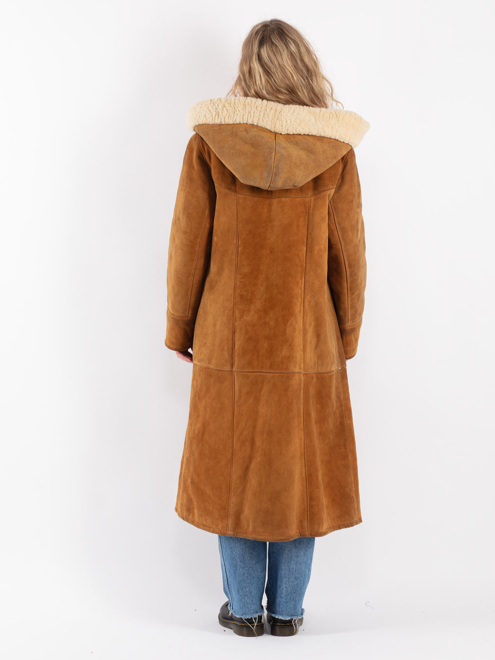 Vintage 70's Women Sheepskin Coat in BrownV9041