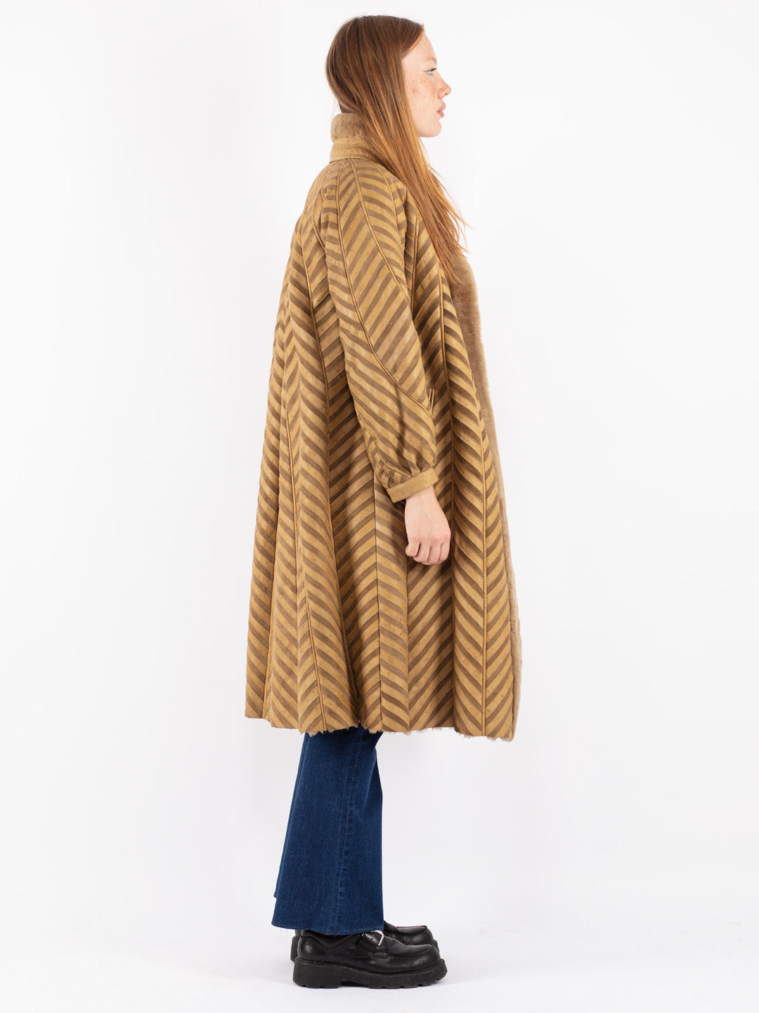 Vintage 70's Women Sheepskin Coat in