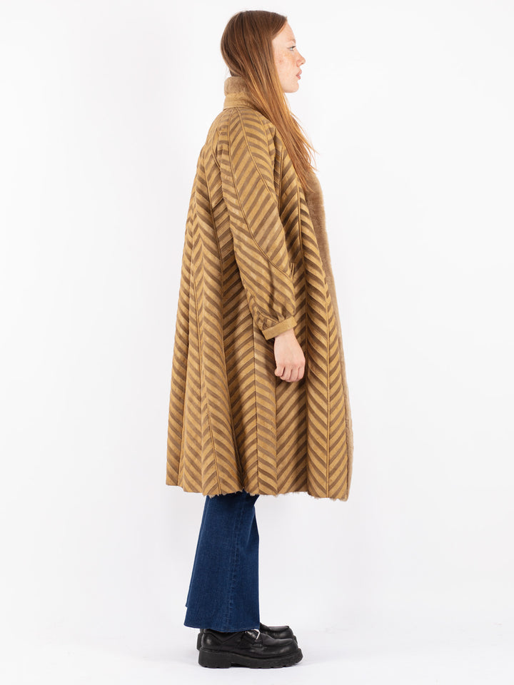 Vintage 70's Women Sheepskin Coat in