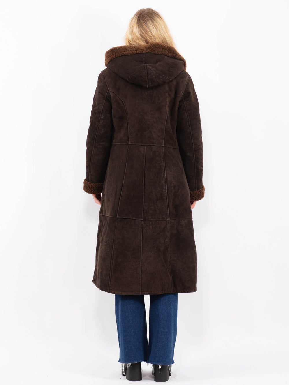 Vintage 70's Women Sheepskin Coat in BrownA0370