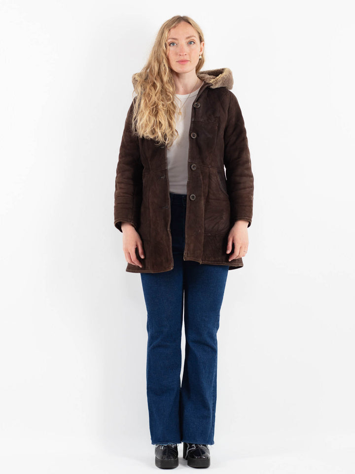 Vintage 70's Women Sheepskin in BrownV9877