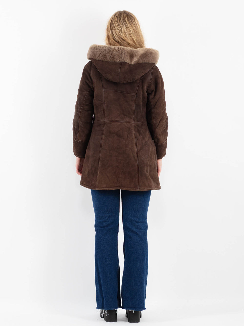 Vintage 70's Women Sheepskin in BrownV9877