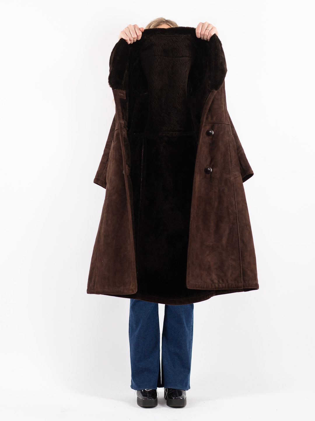 Vintage 70's Women Sheepskin Coat in