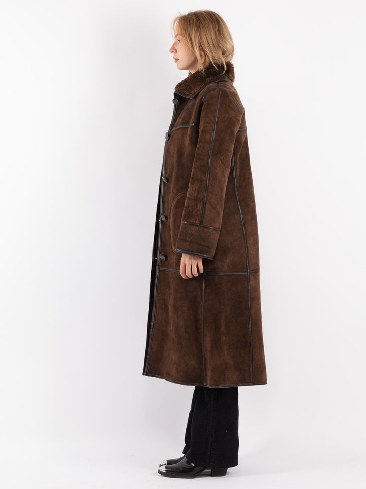 Vintage 70's Women Sheepskin in Brown