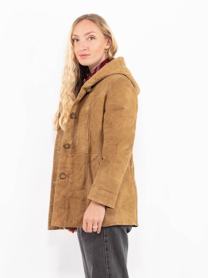 Vintage 70's Women Sheepskin Coat in BrownA0660