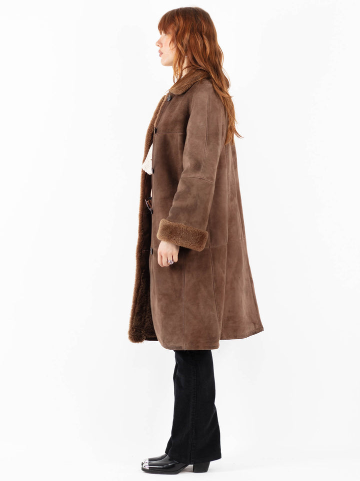 Vintage 70's Women Sheepskin in BrownV9820