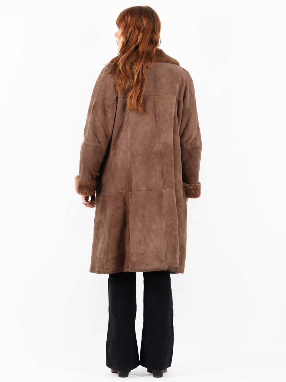 Vintage 70's Women Sheepskin in BrownV9820