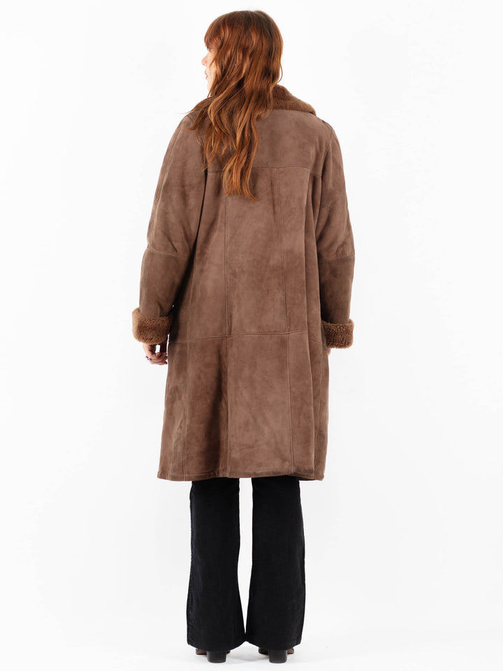 Vintage 70's Women Sheepskin in BrownV9820