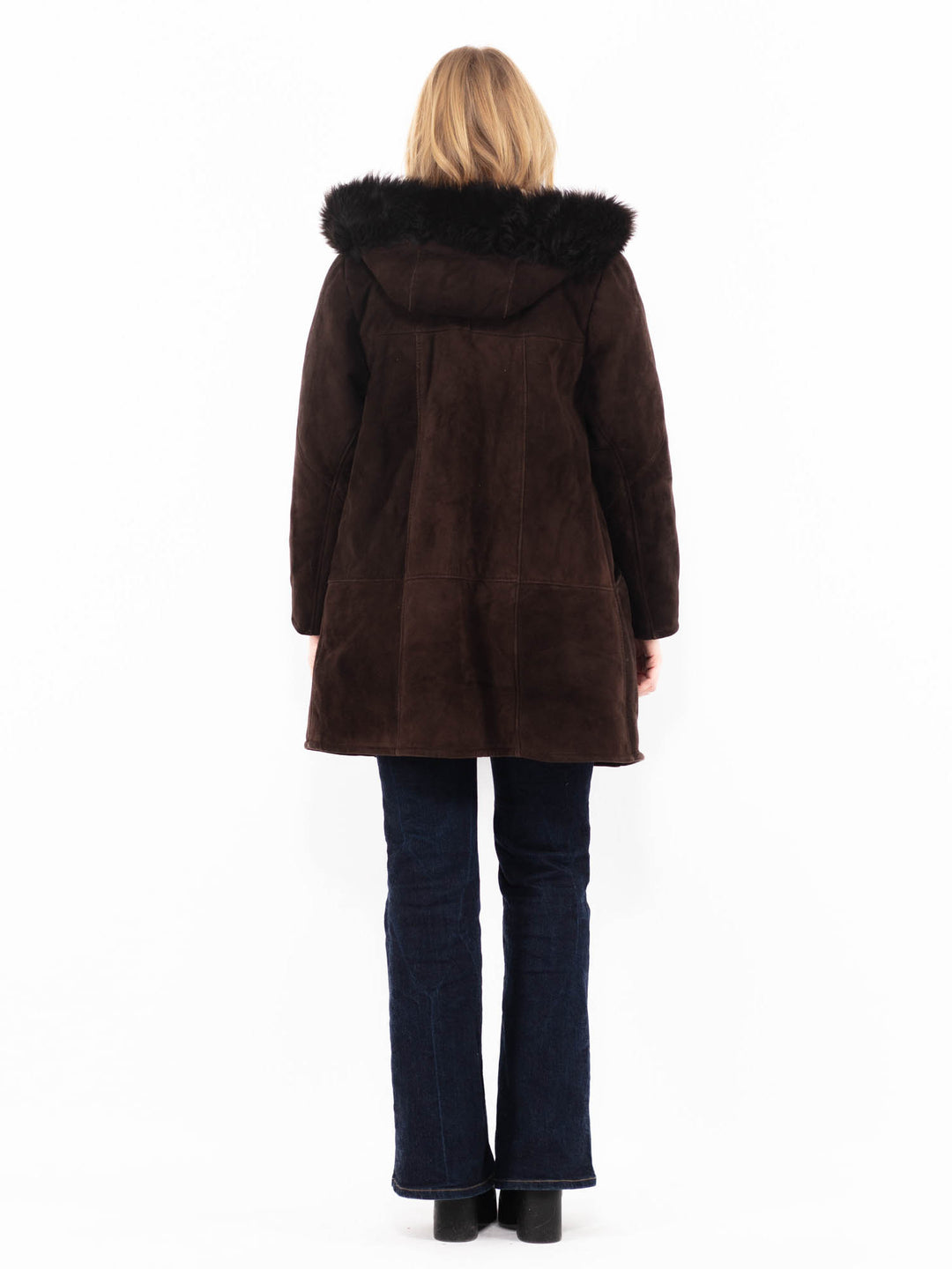 Vintage 70's Women Sheepskin Coat in BrownA1162