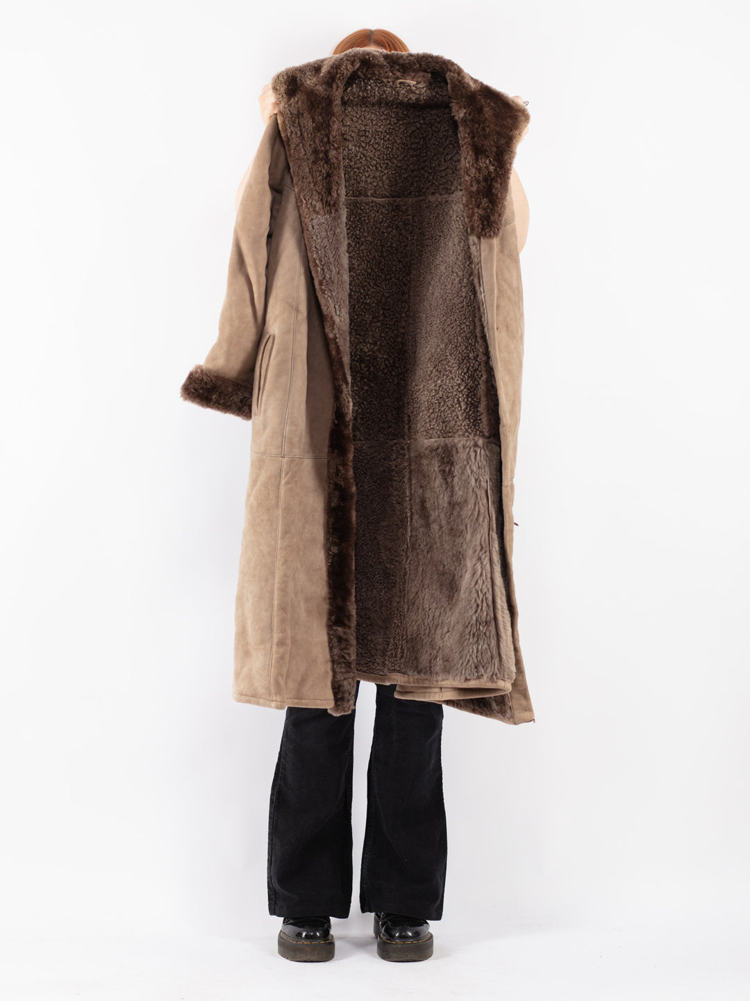 Vintage 70's Women Sheepskin in Beige
