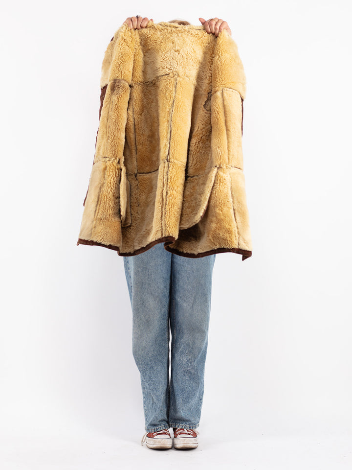 Vintage 70's Women Sheepskin in Brown