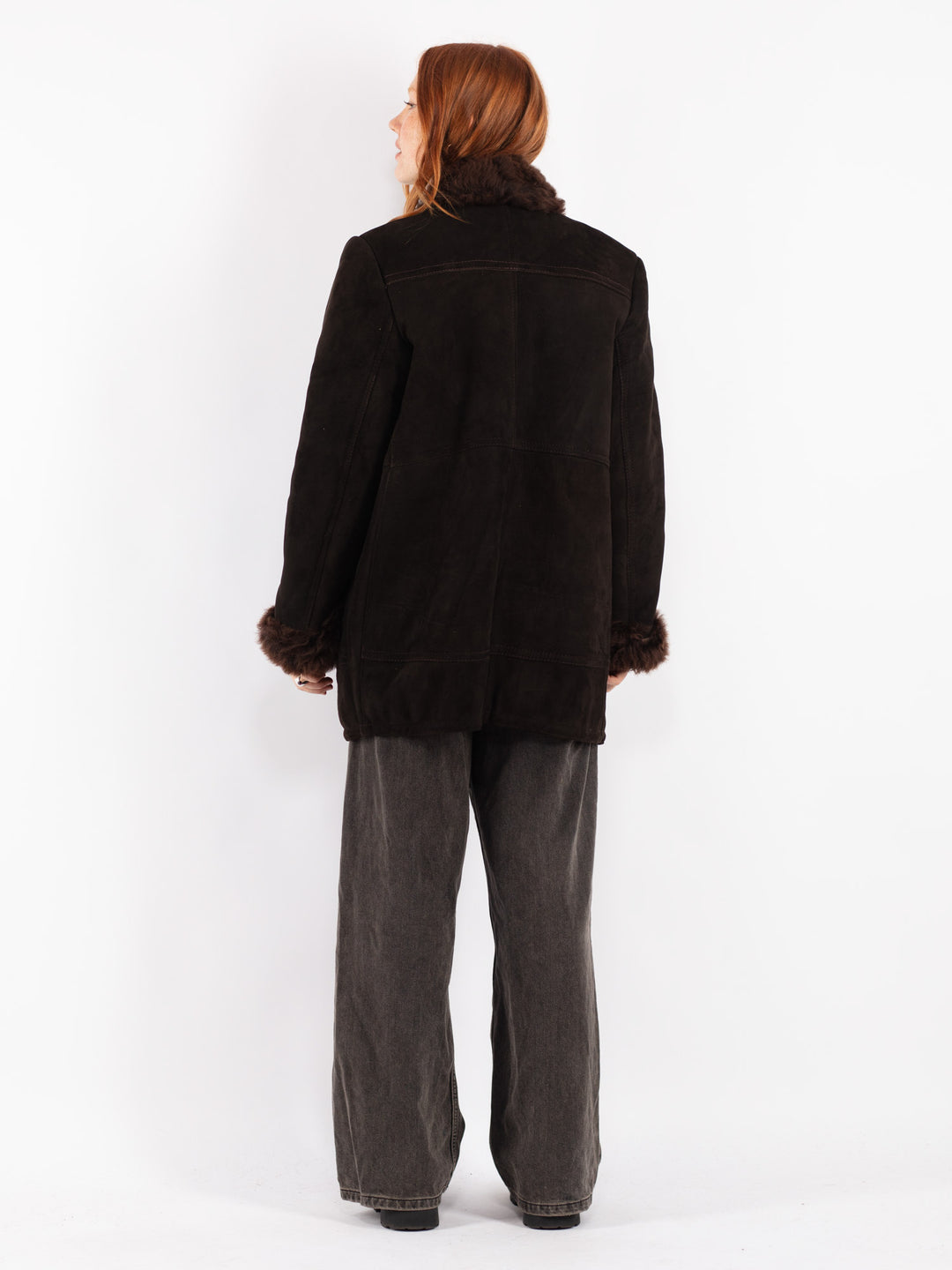 Vintage 70's Women Sheepskin in Brown