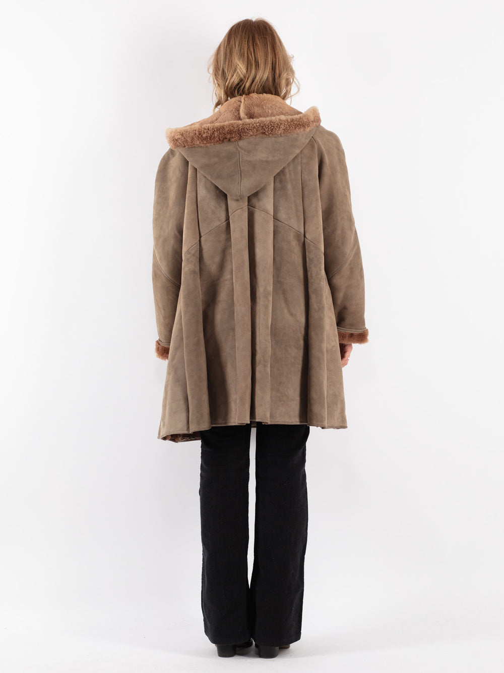 Vintage 70's Women Sheepskin in Beige