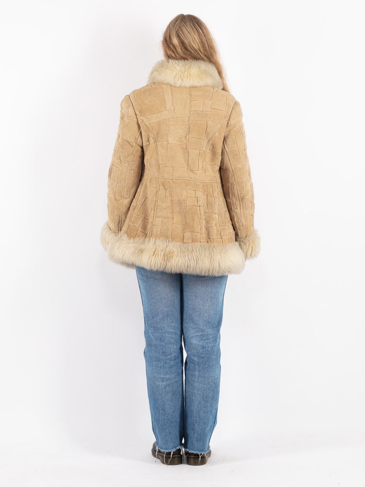 Vintage 70's Women Sheepskin Coat in